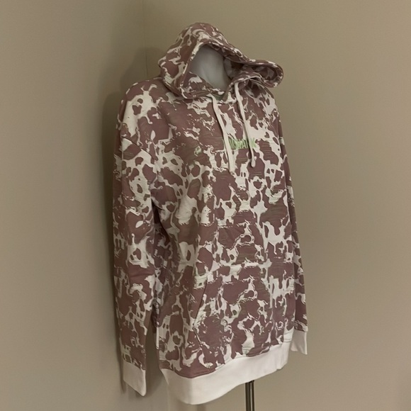 (NWOT) Gymshark Camo Graphic Oversized White/ Purple Hoodie, Medium - Picture 9 of 15